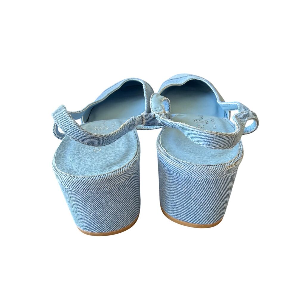 Chinese Laundry Women's Blue Rozie Denim Slingback Pumps Size 8.5M - Picture 9 of 11
